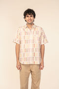 GEO BLOCKS RESORT SHIRT SAND LINES