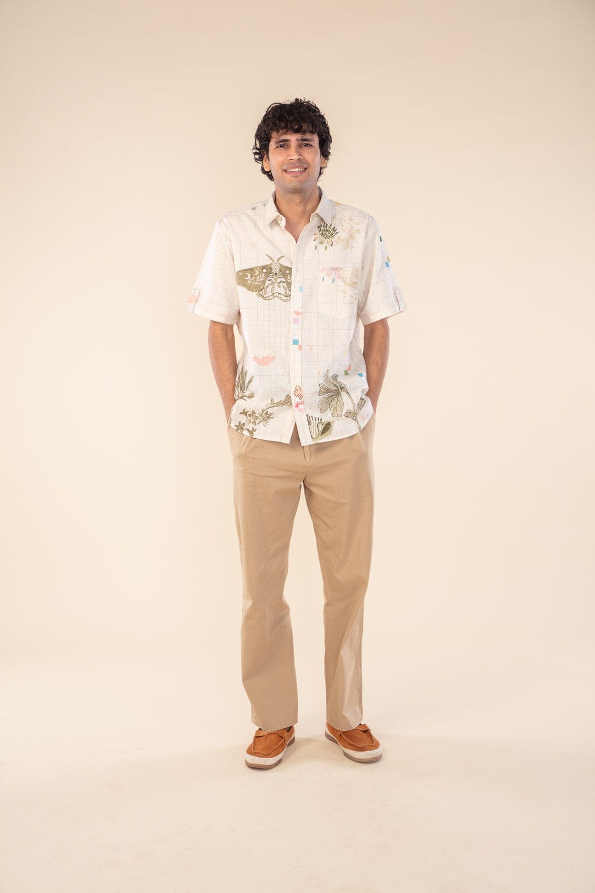 GEO BOTANICS RESORT SHIRT MINIATURE MOSS
