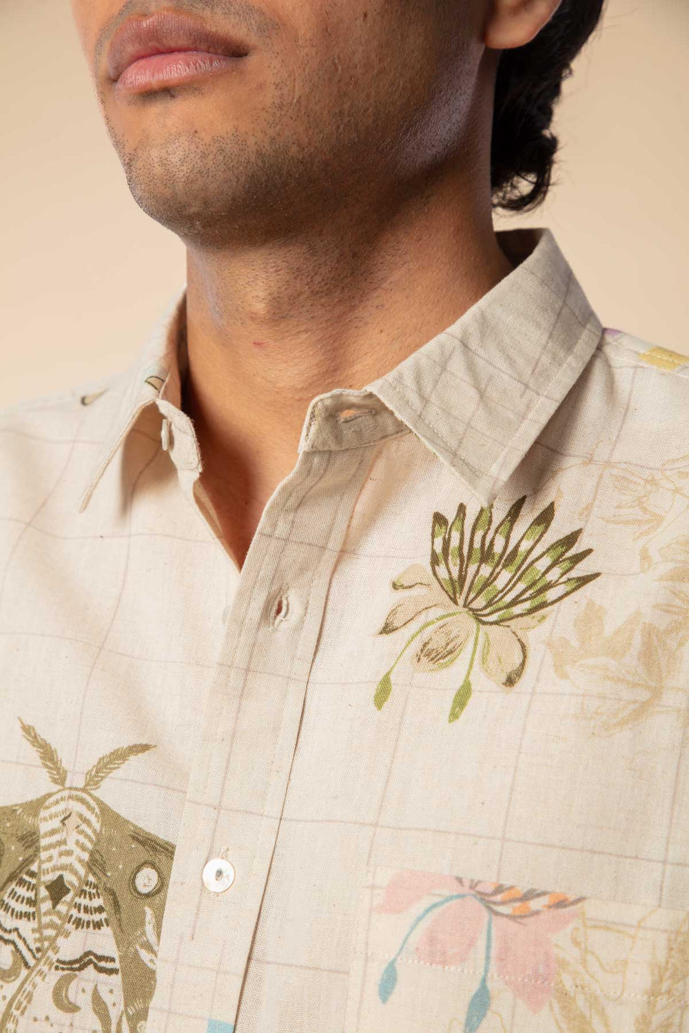GEO BOTANICS RESORT SHIRT MINIATURE MOSS