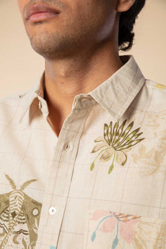 GEO BOTANICS RESORT SHIRT MINIATURE MOSS