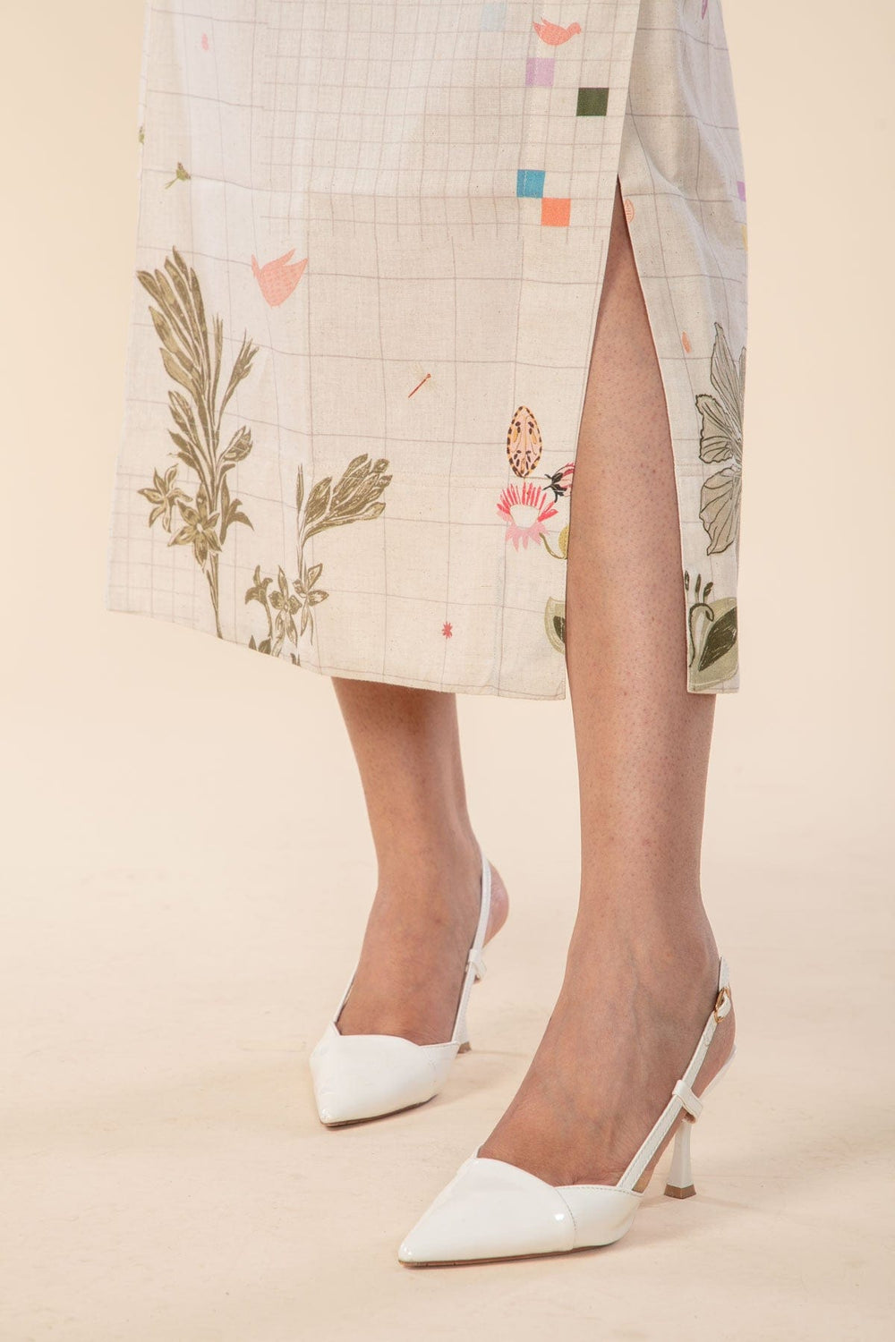 GEO BOTANICS SLIT SKIRT MINIATURE MOSS