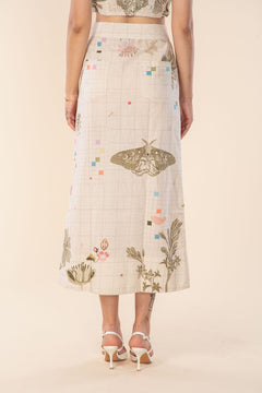 GEO BOTANICS SLIT SKIRT MINIATURE MOSS