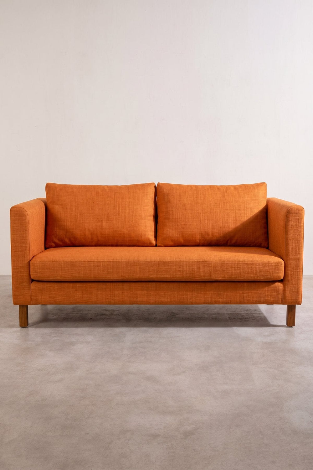 SOLID & TEXTURED UPHOLSTERY FABRICS Raffia Ginger Orange Solid Upholstery Fabric