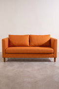 SOLID & TEXTURED UPHOLSTERY FABRICS Raffia Ginger Orange Solid Upholstery Fabric