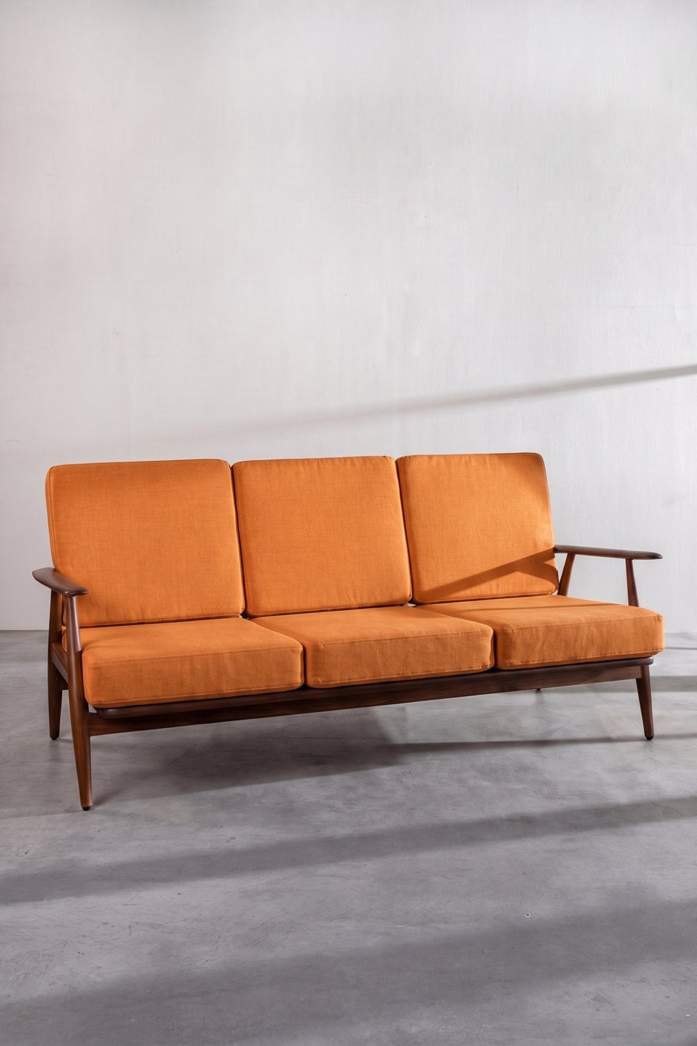 SOLID & TEXTURED UPHOLSTERY FABRICS Raffia Ginger Orange Solid Upholstery Fabric