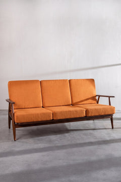 SOLID & TEXTURED UPHOLSTERY FABRICS Raffia Ginger Orange Solid Upholstery Fabric