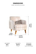 ARMCHAIRS & ACCENTS Glider Teak Wood Armchair