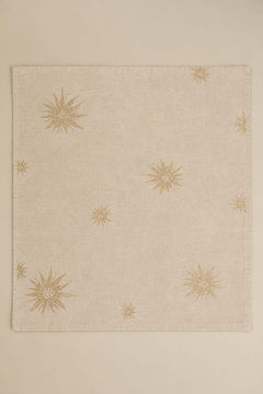 NAPKINS Brahmakamal Gold Dinner Napkin (Set Of 4)