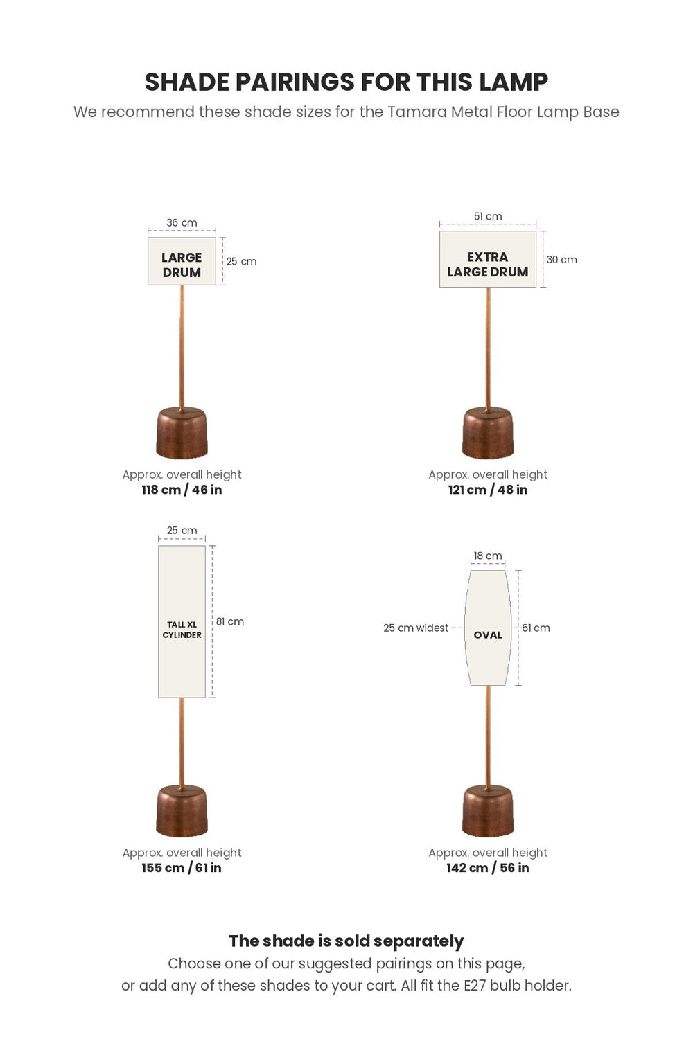 FLOOR LAMPS Tamara Metal Floor Lamp (Gold)