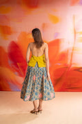 BOTTOMS Kiwach Wrap Skirt (Goldenrod Blue)
