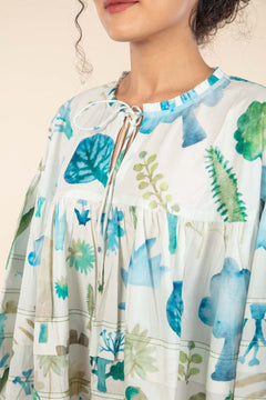 GREENHOUSE OVERSIZED SHIRT DRESS RARE FOREST GR