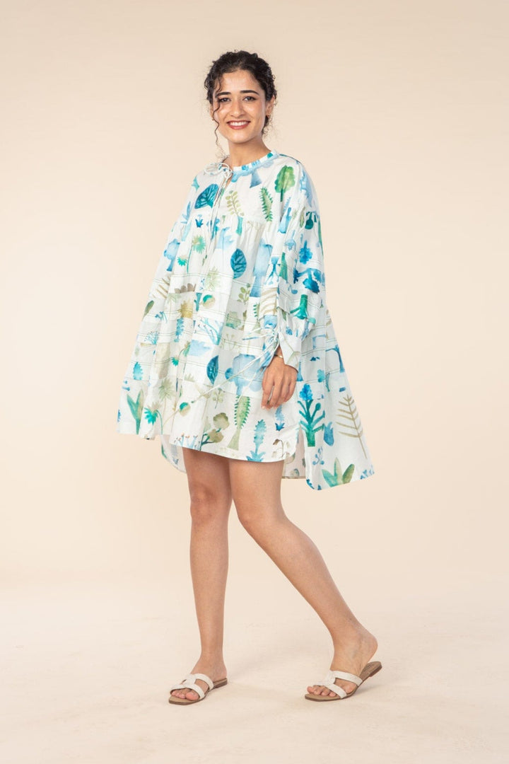 GREENHOUSE OVERSIZED SHIRT DRESS RARE FOREST GR