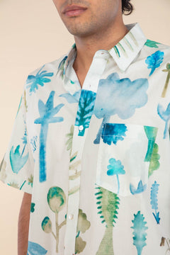 GREENHOUSE RESORT SHIRT RARE FOREST GR