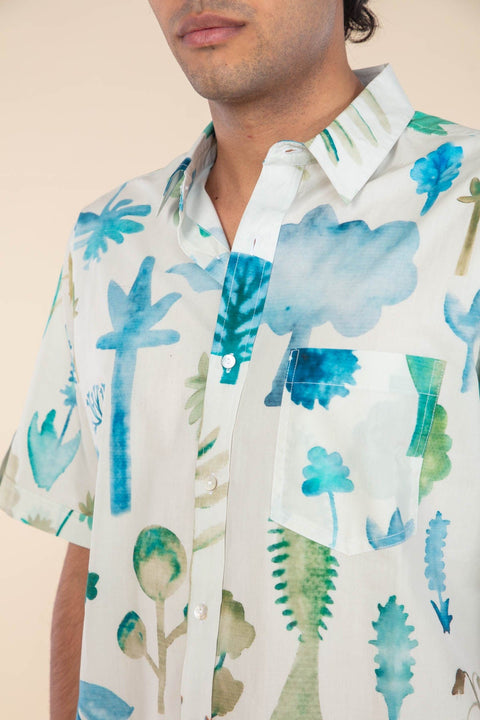 GREENHOUSE RESORT SHIRT RARE FOREST GR