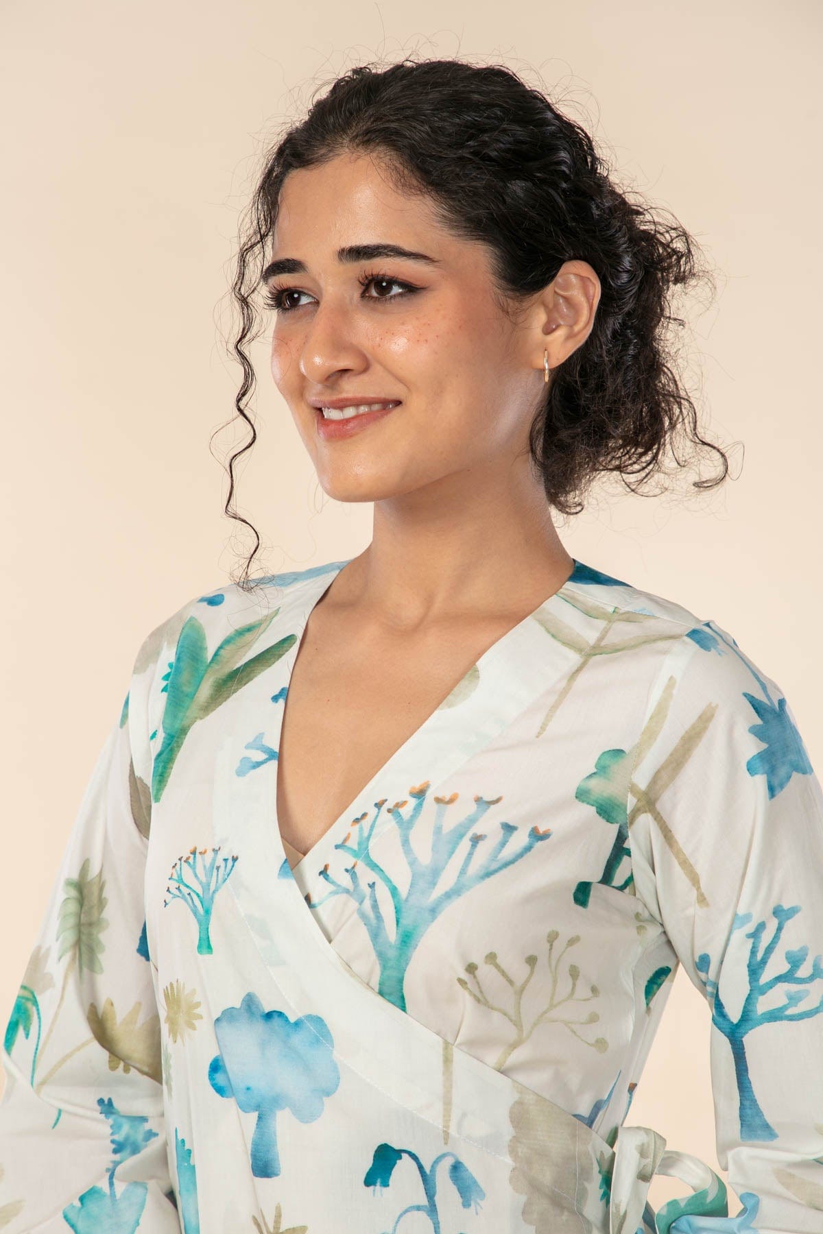 GREENHOUSE WRAP DRESS RARE FOREST GR