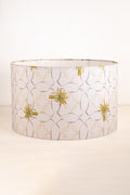 LAMPSHADES Temple Palms Extra Large Drum Lampshade (Grey)