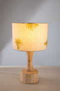LAMPSHADES Temple Palms Large Drum Lampshade (Grey)