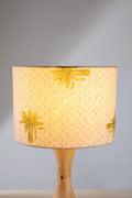 LAMPSHADES Temple Palms Large Drum Lampshade (Grey)