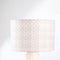 Circle Grid Medium Drum Lampshade (Grey)