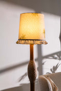 LAMPSHADES Temple Palms Ruffle Taper Medium