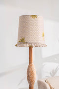 LAMPSHADES Temple Palms Ruffle Taper Medium
