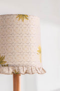 LAMPSHADES Temple Palms Ruffle Taper Medium