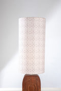 LAMPSHADES Circle Grid Tall Cylinder Lampshade (Grey)