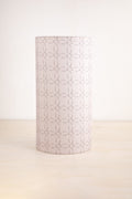 LAMPSHADES Circle Grid Tall Cylinder Lampshade (Grey)
