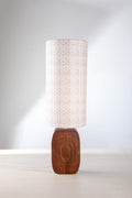 LAMPSHADES Circle Grid Tall Cylinder Lampshade (Grey)