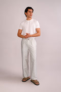 PANTS Gyamati Grid Korean Pants (Sand Shell)