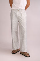 Gyamati Grid Korean Pants (Sand Shell)