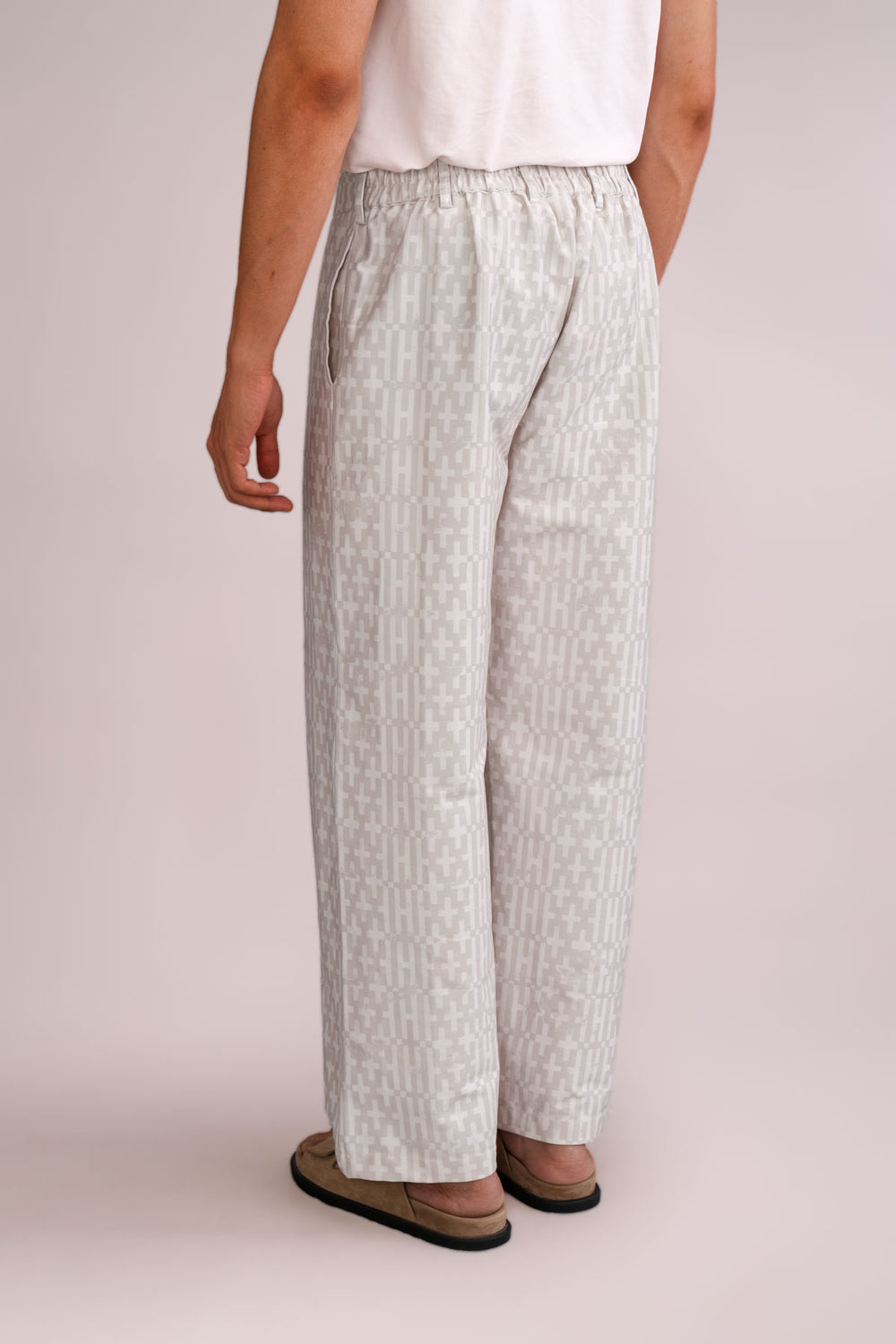 PANTS Gyamati Grid Korean Pants (Sand Shell)