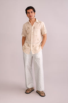 PANTS Gyamati Grid Korean Pants (Sand Shell)