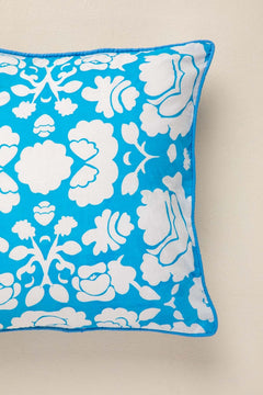 GYPSY ROSE CUSHION COVER AQUA BLUE