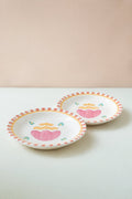 SNACK PLATES Gypsy Rose Ceramic Snack Plate (Set Of 2)