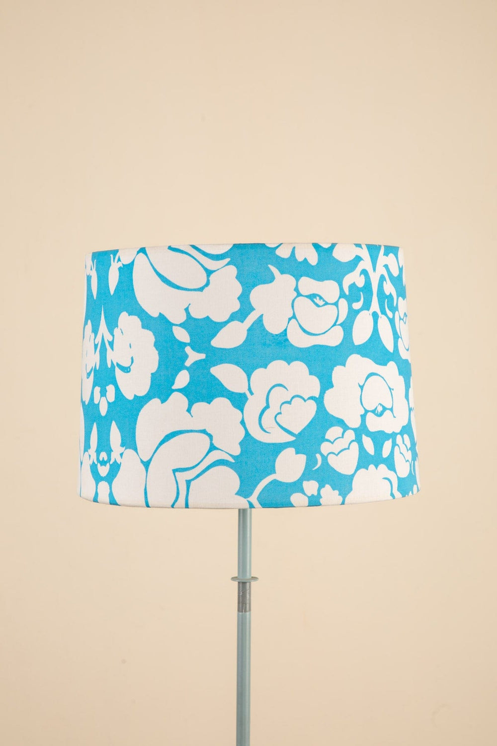Gypsy Rose Medium Taper Drum Lampshade (Aqua Blue)