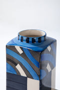 FLOWER VASES Hakana Square Water Blue Vase