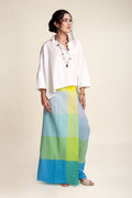 BOTTOMS Handloom Striped Sarong (Blue & Green)