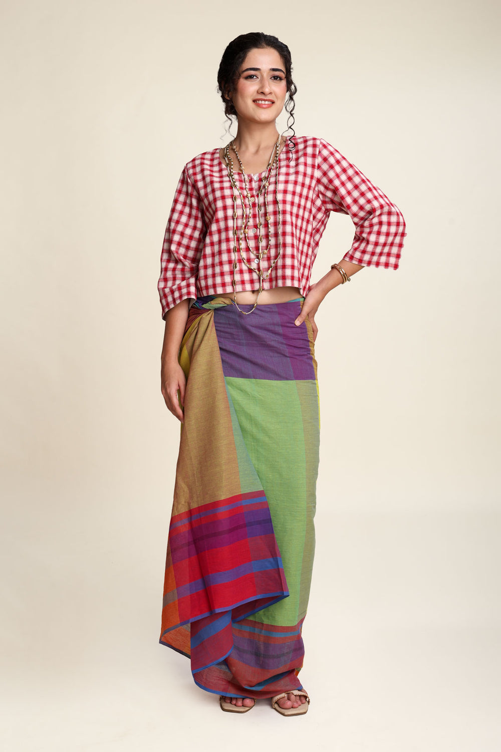 BOTTOMS Handloom Striped Sarong (Multi)
