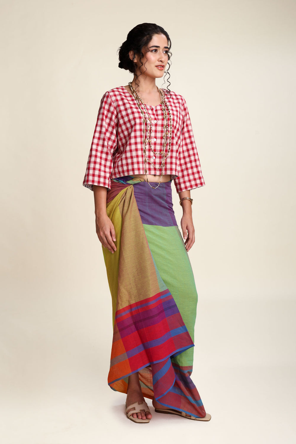 BOTTOMS Handloom Striped Sarong (Multi)