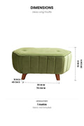 OTTOMANS Hexa Long Pouffe
