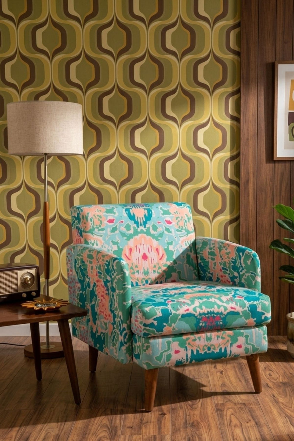 ARMCHAIRS & ACCENTS Glider Teak Wood Armchair