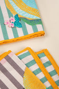 NAPKINS Keora Stripers Honey Bloom Dinner Napkin (Set Of 4)