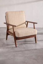 Inni Accent Chair in Golden Sand Fabric
