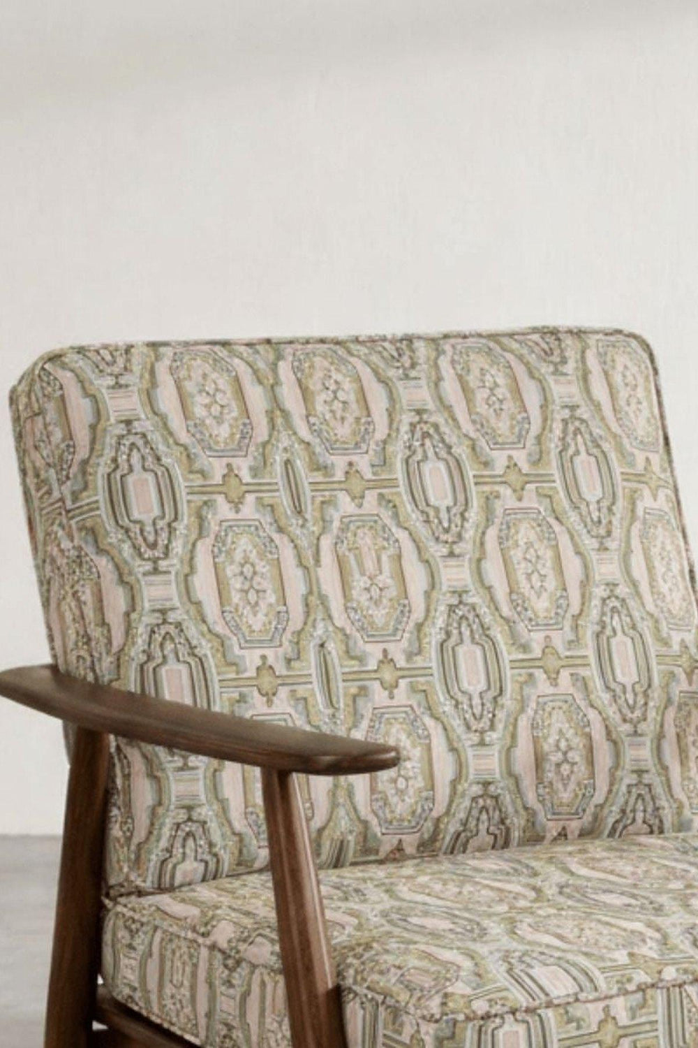Upholstered Bundle Inni Accent Chair in Taram Fabric