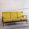 Inni Sofa in Solid Twisted Mustard Fabric