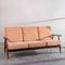 Inni Sofa in Peach Velvet Fabric