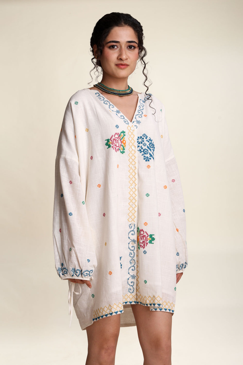 DRESSES Jaipur Rose Bella Dress (White Mist)