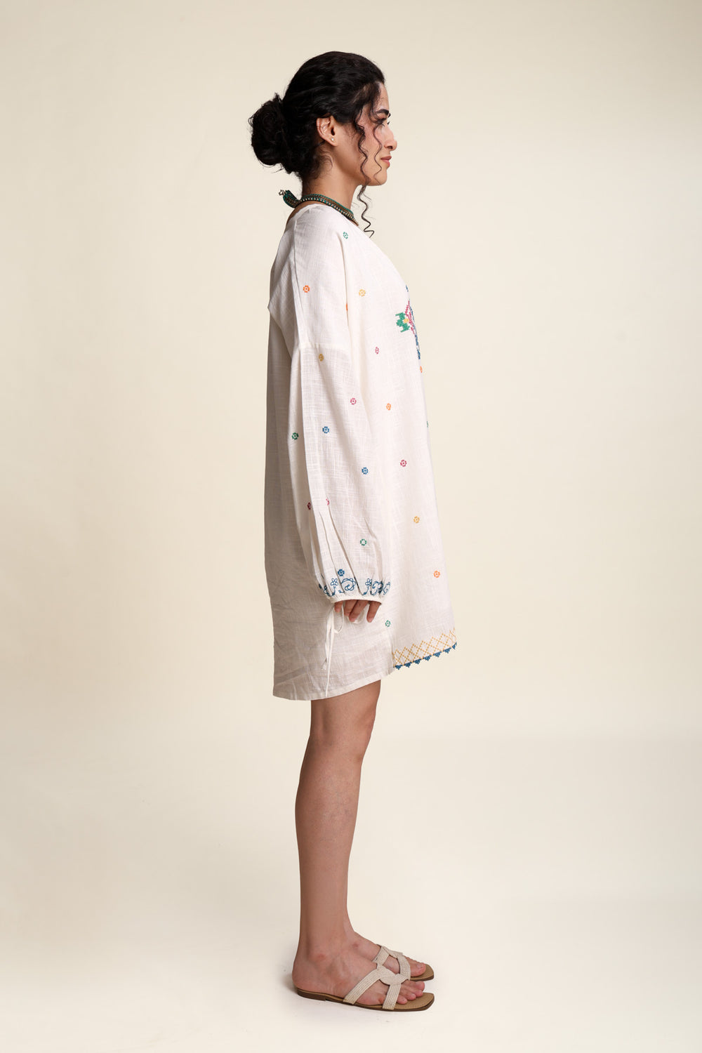 DRESSES Jaipur Rose Bella Dress (White Mist)