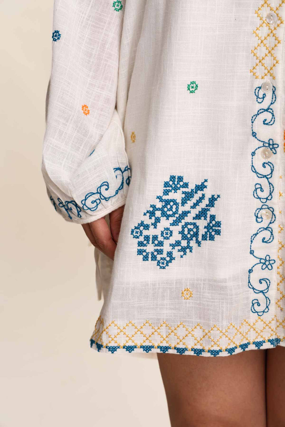 DRESSES Jaipur Rose Bella Dress (White Mist)
